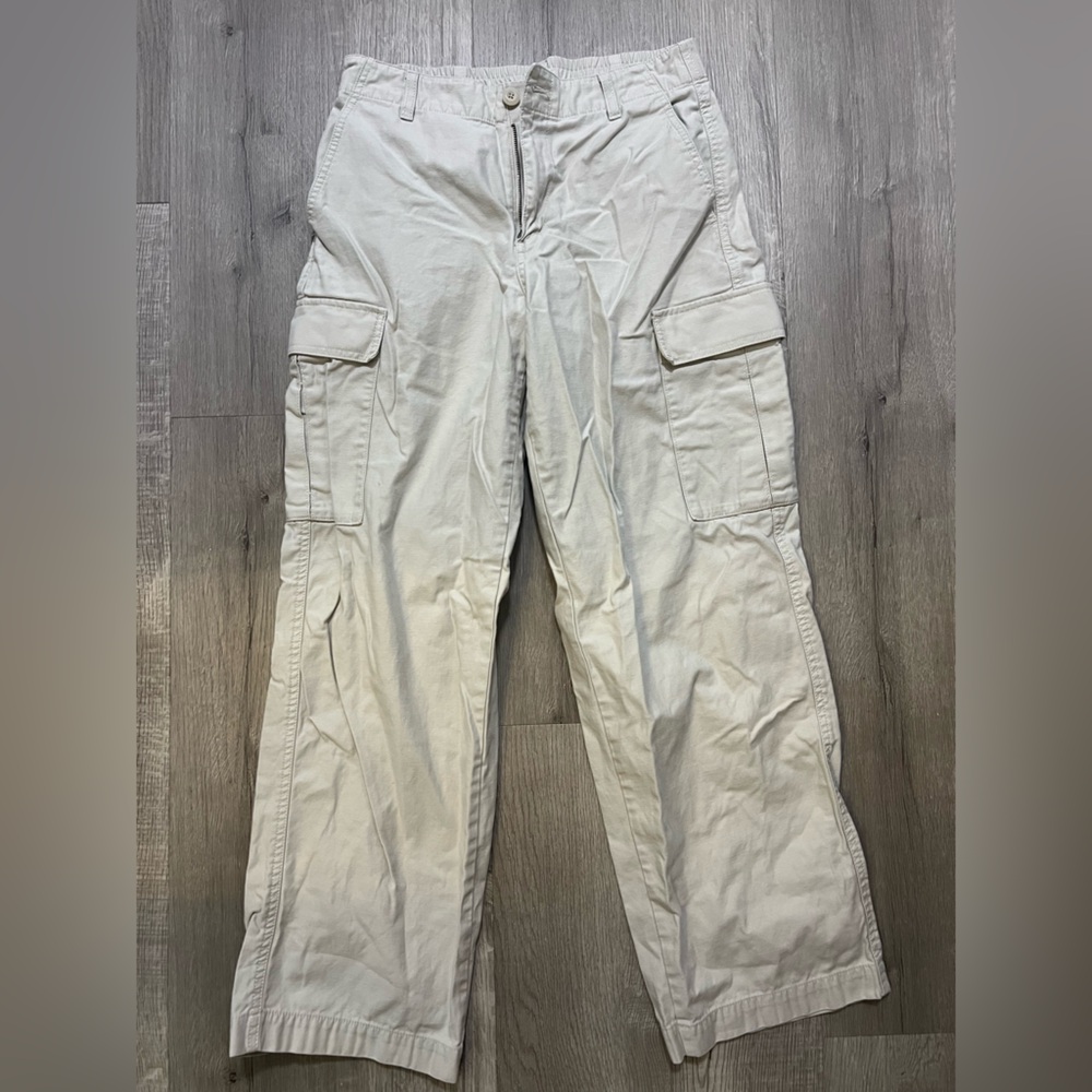 Uniqlo White Cargo Pants - Women Size Small 26-27 inch